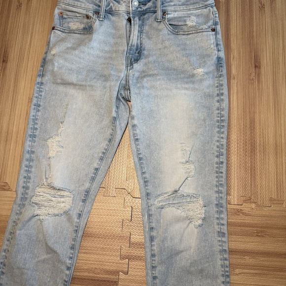 American Eagle Skinny Jeans Mens Air Flex 360 Distressed Men's Size 32x34 - Picture 2 of 11